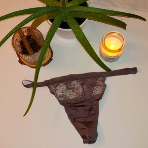 Victoria's Secret lace silk-like mauve panty